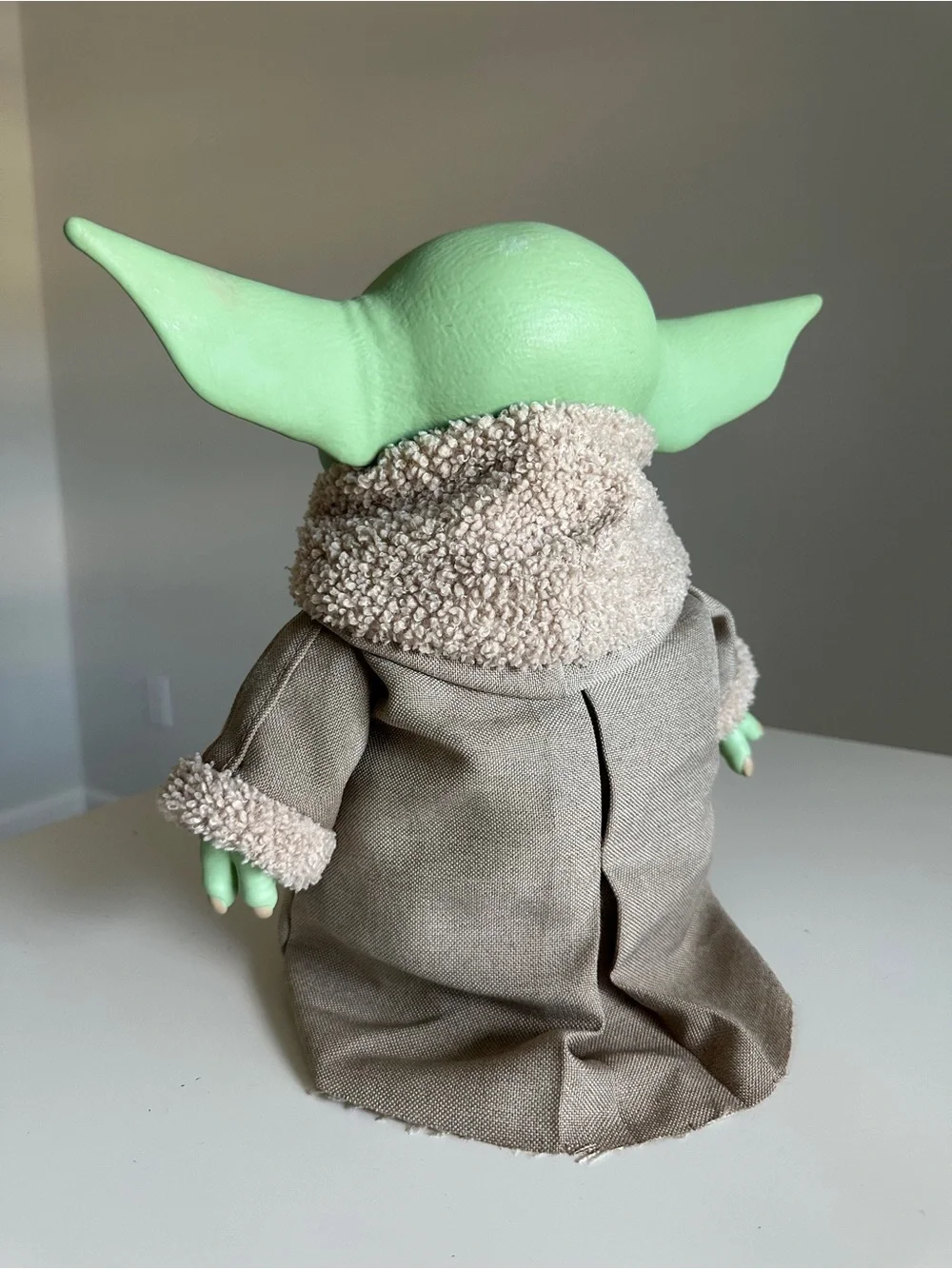 Mattel Star Wars Mandalorian Grogu Baby Yoda 11” Plush Soft Body Rubber Head👽🛸💚